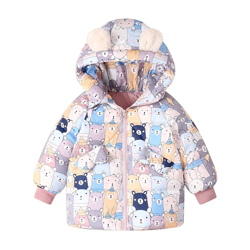 Детская пуховая куртка для девочек зимнее пуховое пальто | одежда и обувь