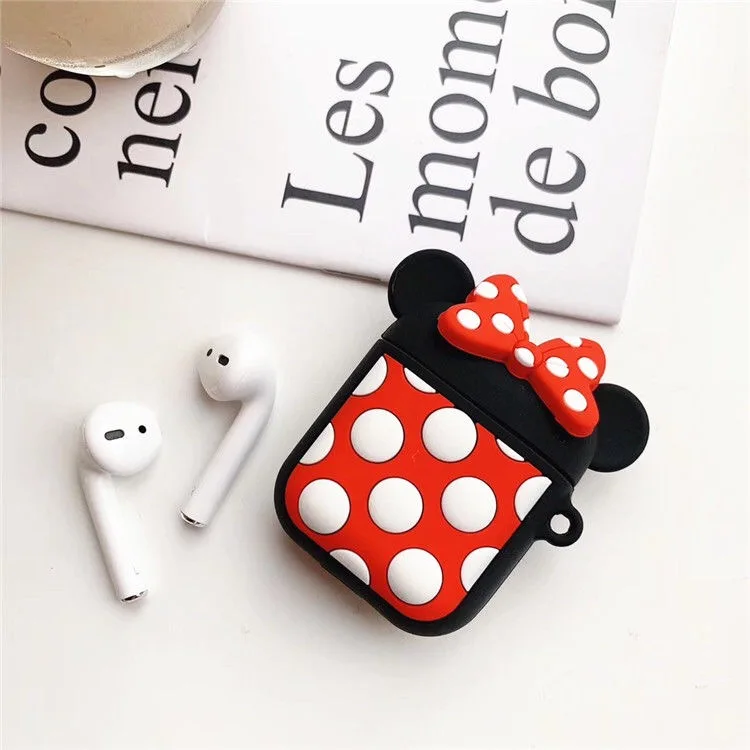 GJ0053 Милое мультяшное покрытие для наушников для Apple AirPods 2 1 Микки Bluetooth беспроводные наушники сумки коробка без лица для AirPods чехол - Цвет: GJ0053
