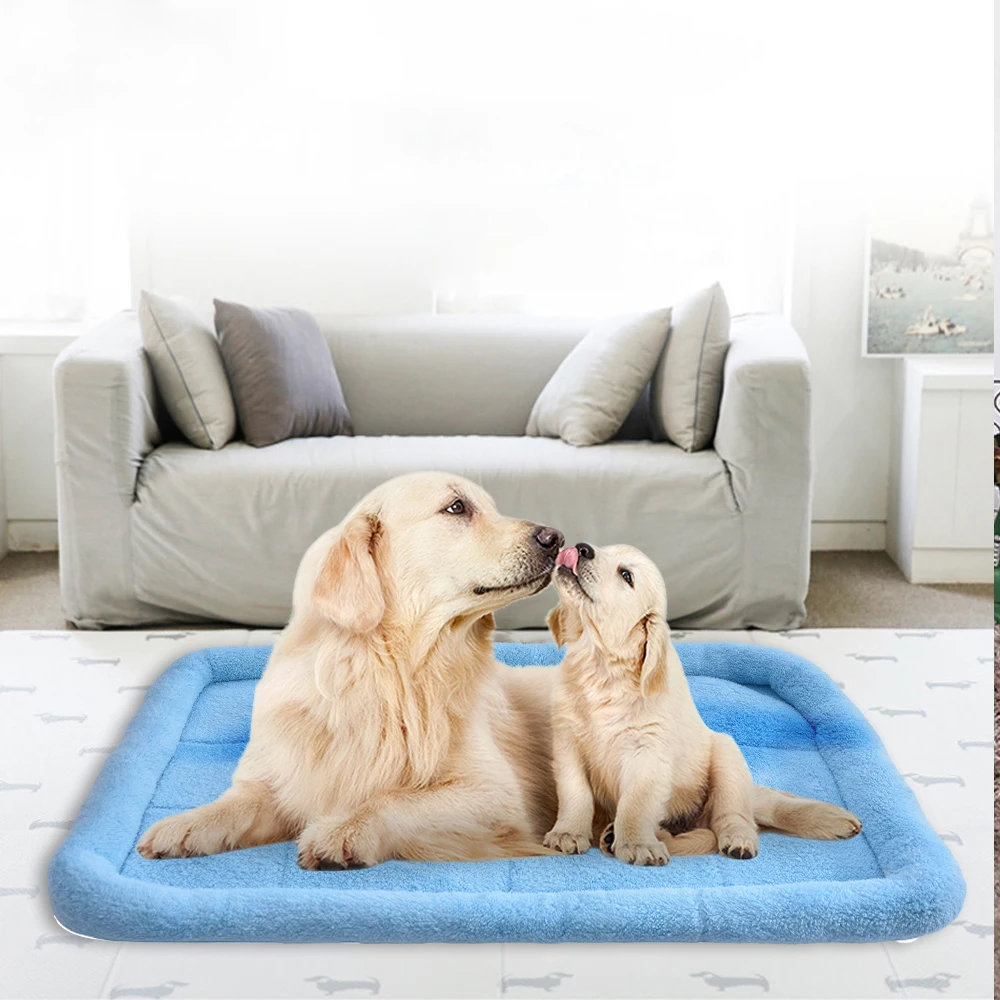 S XL коврик для собаки теплое Флисовое одеяло домашнее гнездо осенне зимний диван