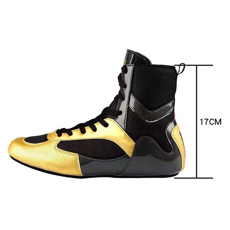 Мужские дышащие боксерские кроссовки тренировочная обувь для борьбы высокое