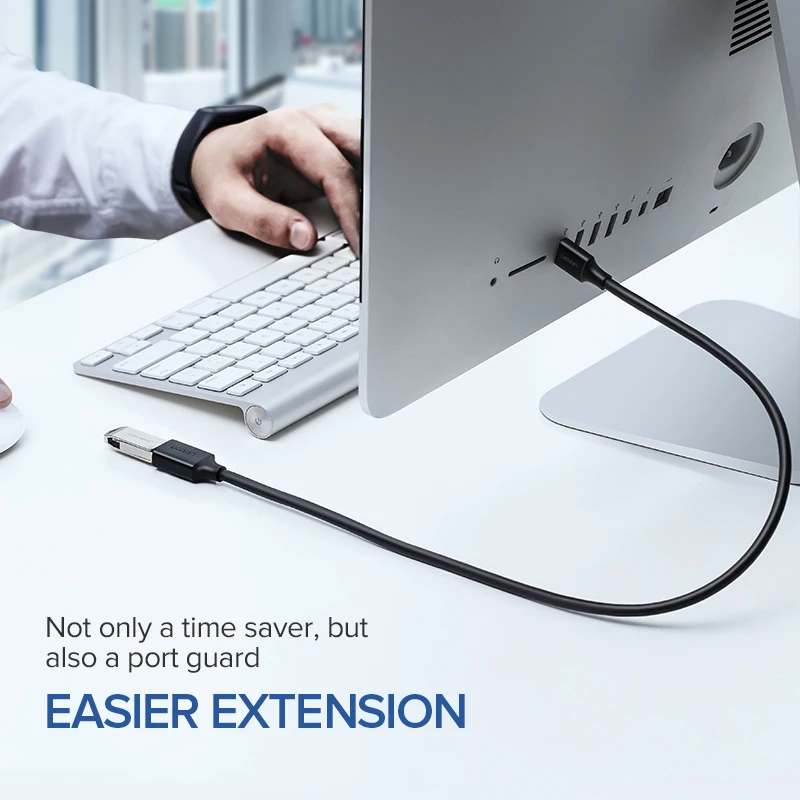 Ugreen USB кабель-удлинитель USB 3,0 кабель для умный принтер PS4 SSD USB3.0 2,0 для удлинителя данных шнур мини USB кабель-удлинитель