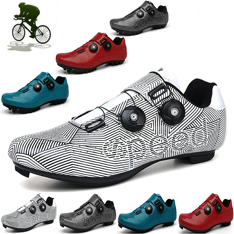 

Professional Men Cycling Shoes Mountain Bike Sapatilha Ciclismo Self-locking Breathable Racing Road Bike Sports Shoes Sneakers