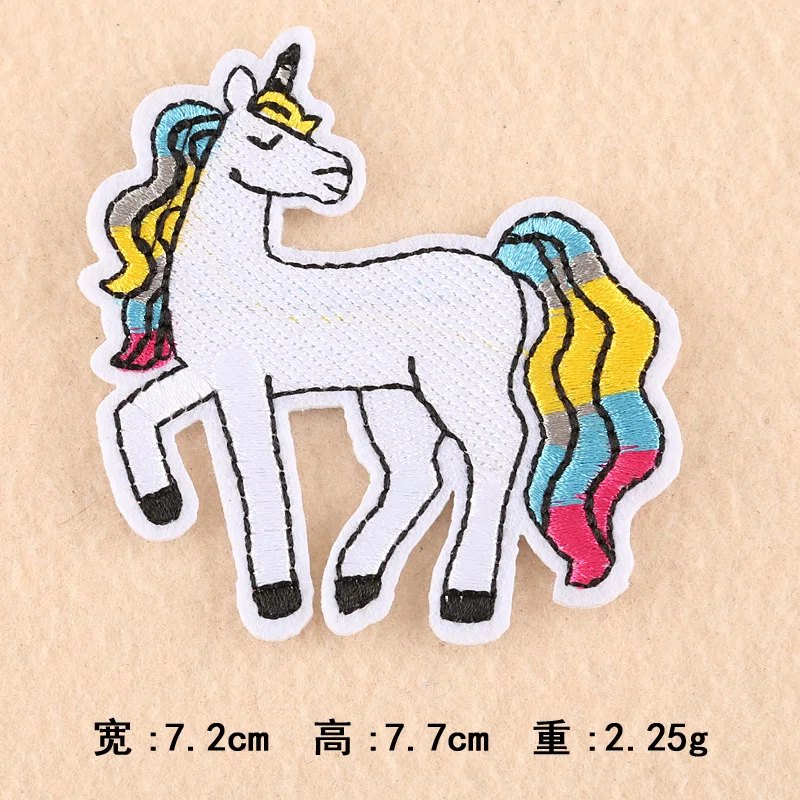 

Embroidered DIY Patch Animal Unicorn Cartoon Patch Stickers Clothing Accessories Shoes and Hats Bag Accessories Iron on Patch