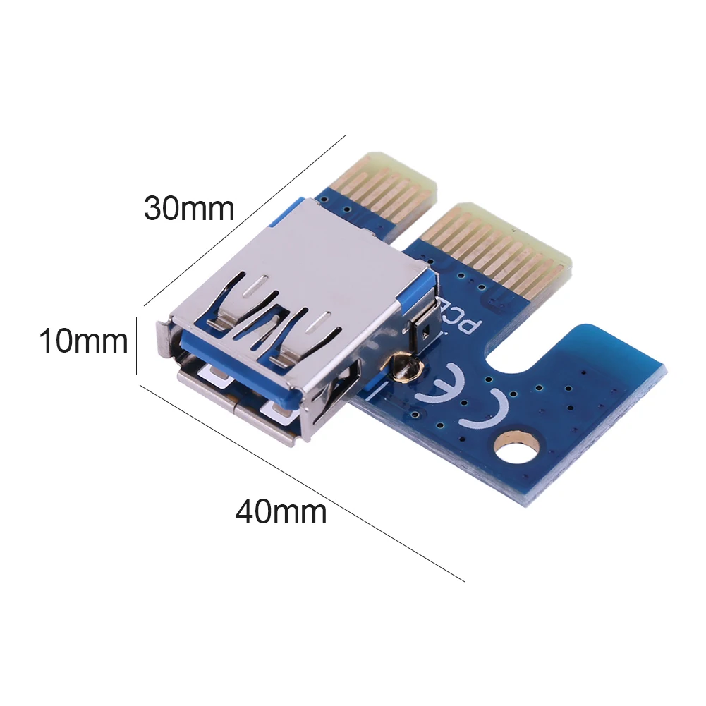 USB 3.0 PCI-E X1 адаптер PCIe 1X на 3 0 мама для PCI Express Riser Mining BTC Майнер материнская плата