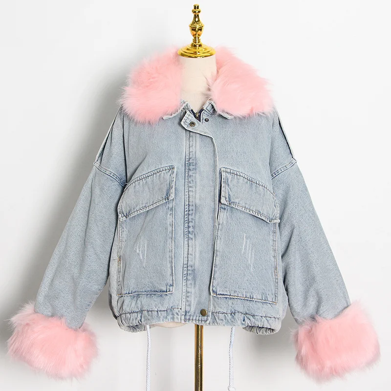 Женское джинсовое пальто SISPELL с лацканами и длинным рукавом повседневное