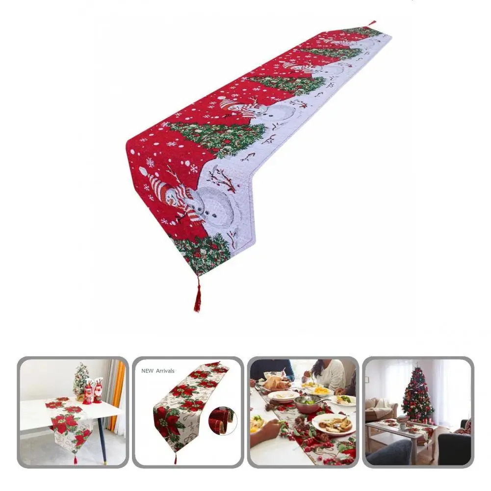 

Novel Table Cover Portable Eye-catching Soft Christmas Printed Table Cover Table Cloth Table Cloth