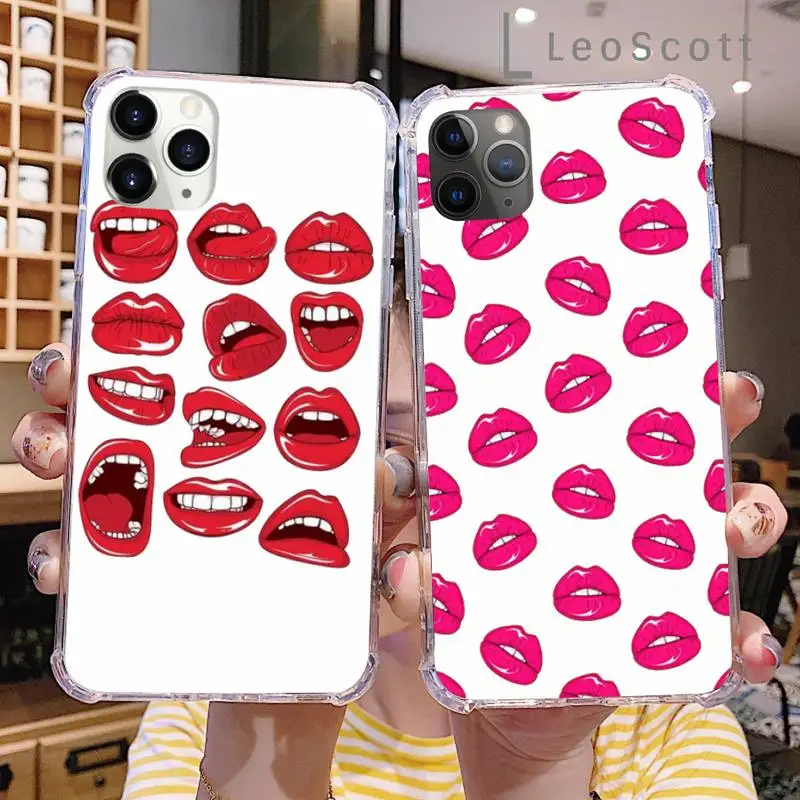 

lips lipstick Sexy Temptation Phone Cases For iphone 12 5 5s 5c se 6 6s 7 8 plus x xs xr 11 pro max