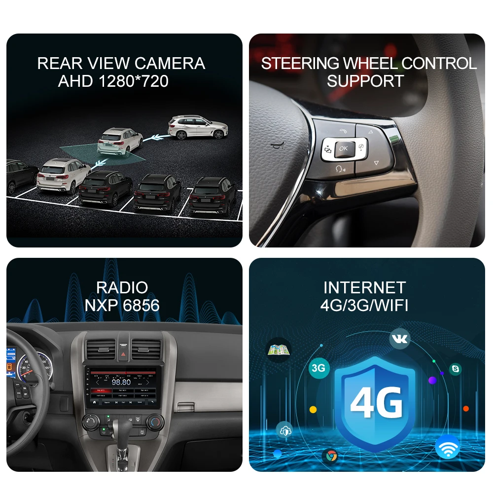 Автомобильное радио ISUDAR V57S Android для Honda/CRV/CR V 2006 2007 2008 2009 2010 2011 мультимедийный плеер GPS стерео система 4G No 2