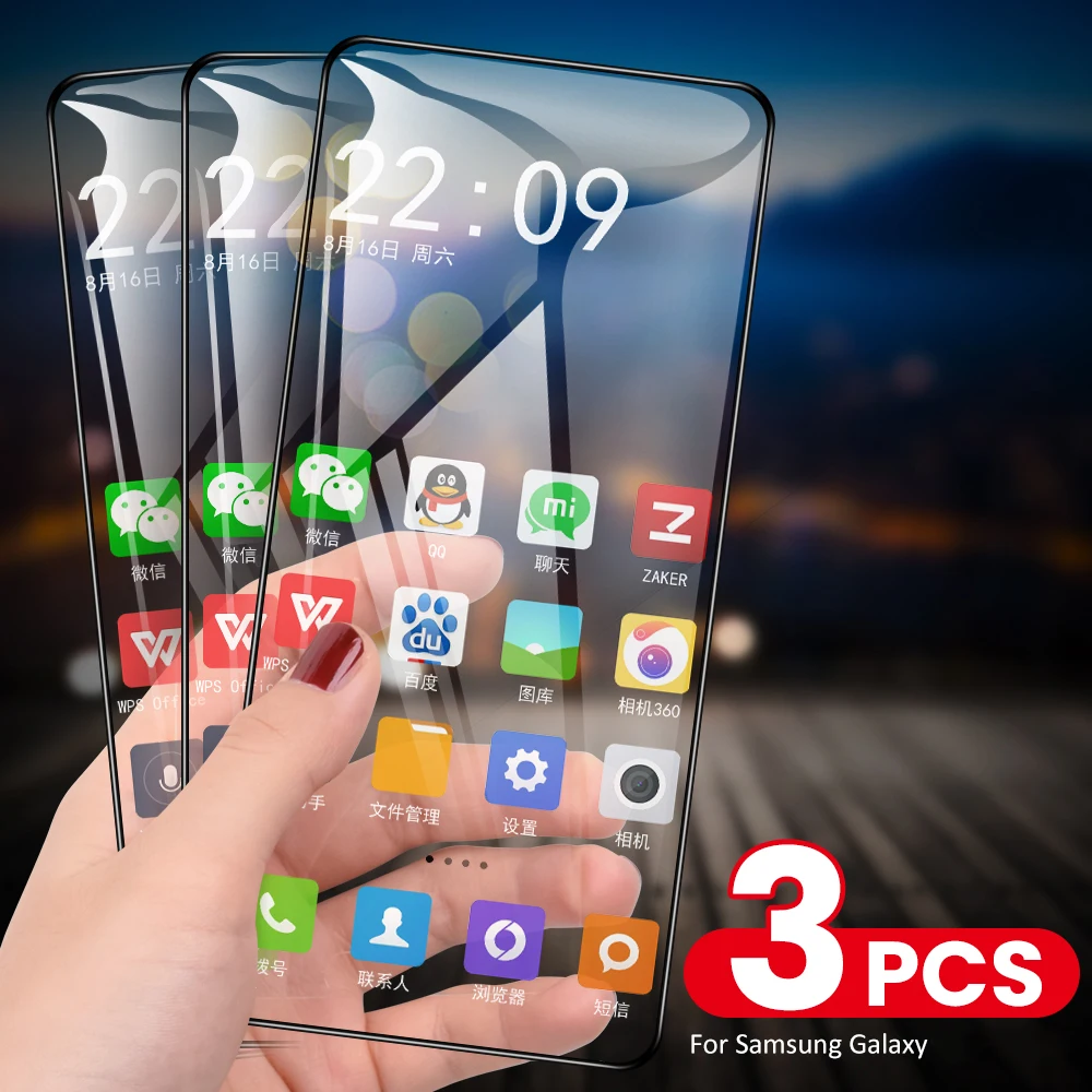 

3PCS Protective Glass For Samsung Galaxy S21 Ultra Plus Tempered Glass On For Samsung S21 Plus S21 Ultra Screen Protective Glass