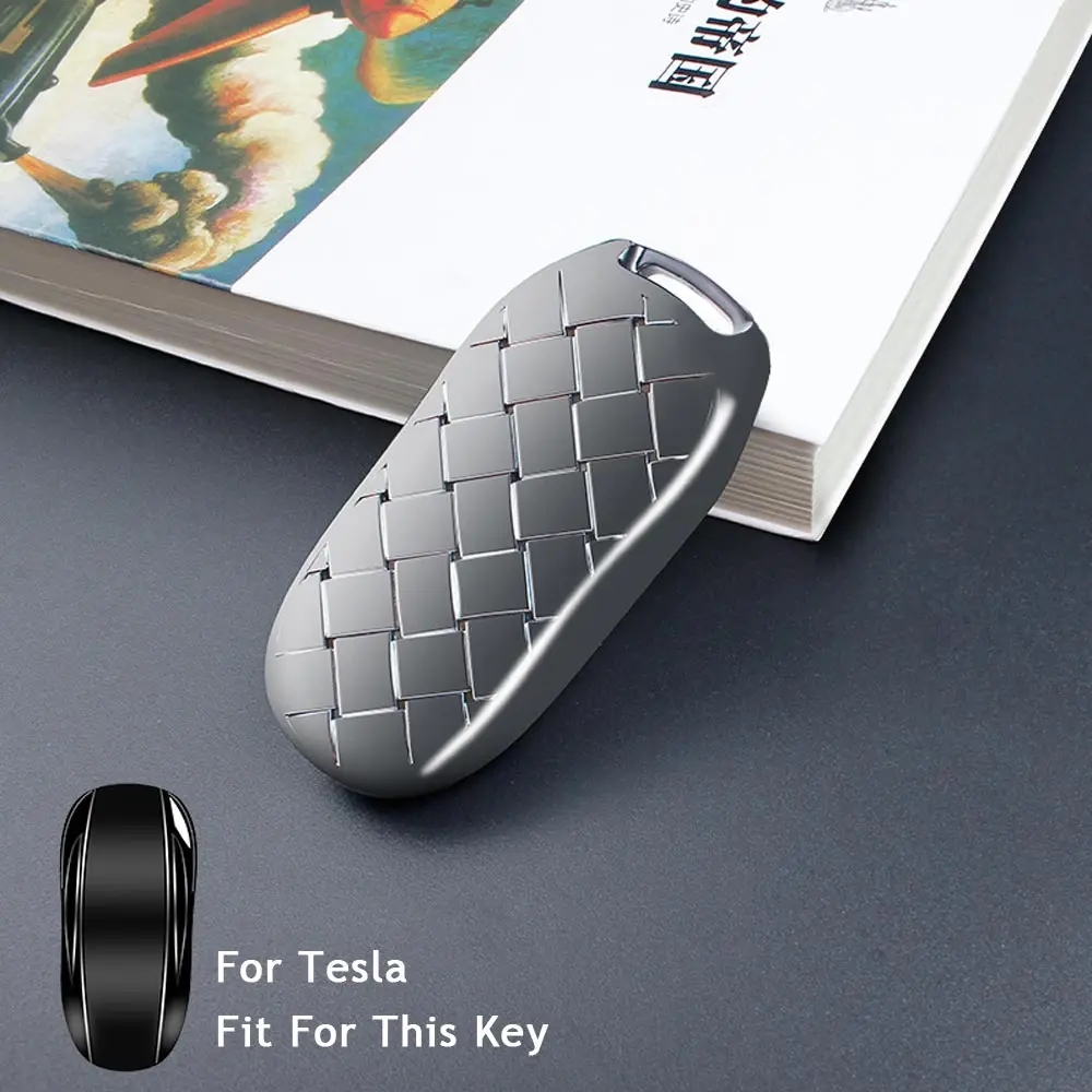 Option 1 Автомобильный чехол для ключей fob TPU для Tesla модель X Автомобильный пульт дистанционного ключа 3 кнопки умный авто украшение автомобиля Стайлинг оболочки аксессуары - Название цвета: Option 1