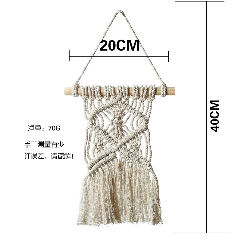 

Creative Simple Woven Tapestry Wall Tassel Decorative Wall Hangings Living Room Wall Decoration Home Decorations Pendant GT100