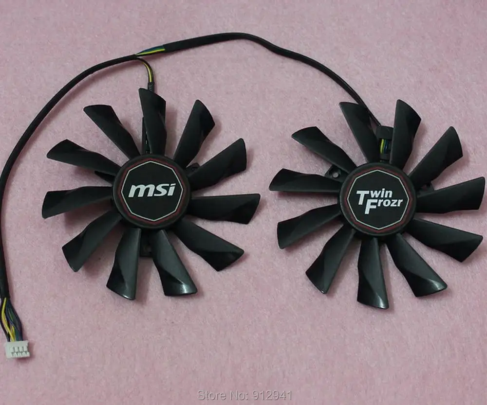 Сменный вентилятор R149b PLD10010S12HH для видеокарты 4 провода 95 мм MSI R9 270X 280X 290 290X Twin Frozr 40
