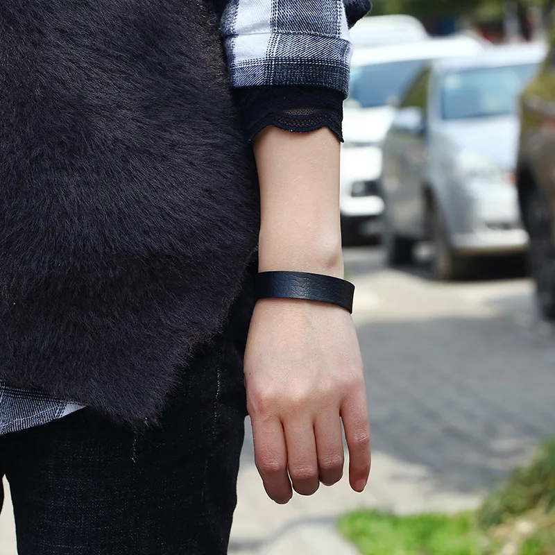 Модный и простой стиль мужские повседневные плетеные кожаные браслеты для