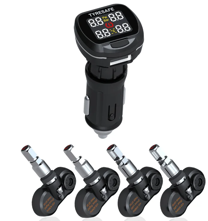 Лидер продаж Tyresafe TP500 TPMS с USB разъемом 4 внешних датчика могут отображать давление
