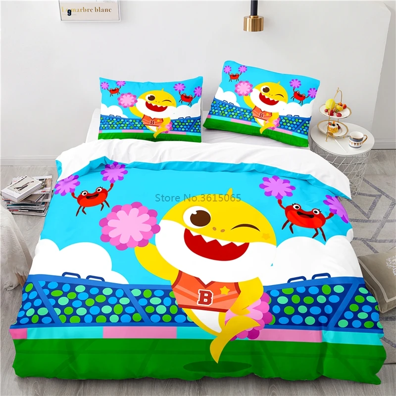 Песня Акула 3d постельное белье пододеяльник комплекты с наволочкой Детские Твин