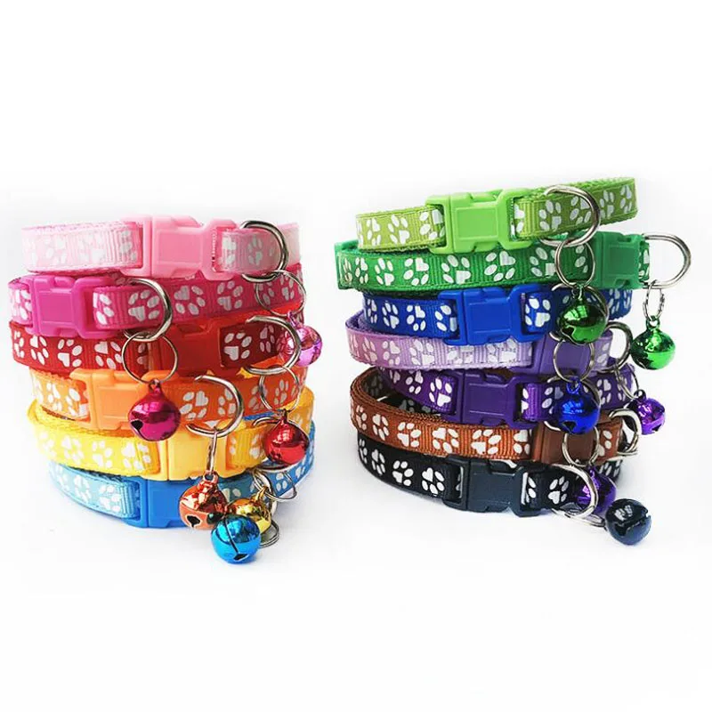 Ошейник для собак и кошек регулируемые пряжки с колокольчиком аксессуары