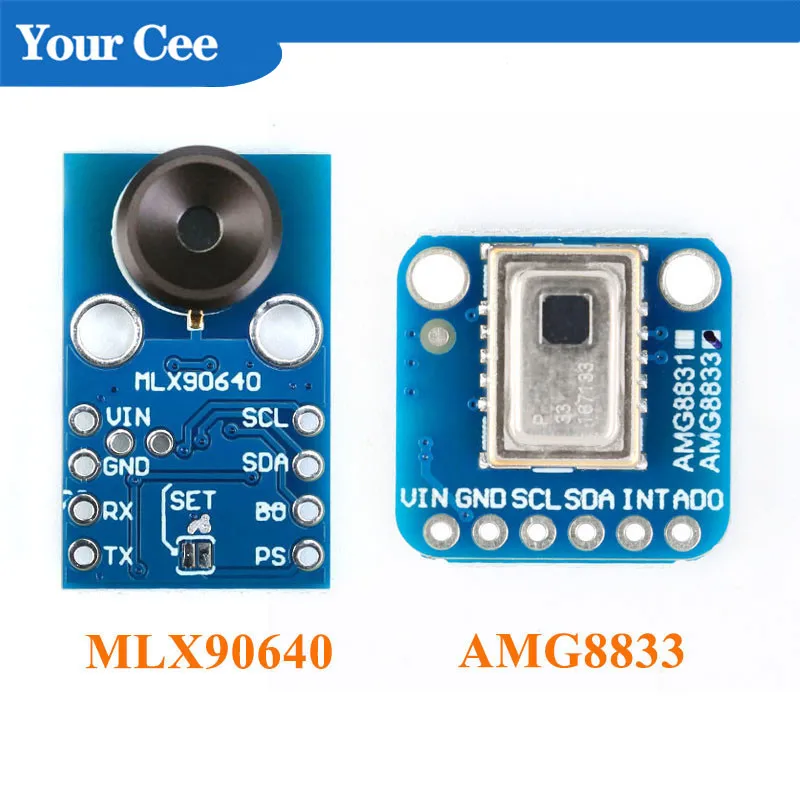 AMG8833 IR 8*8 MLX90640 32*24 тепловизор матричный модуль датчика температуры MLX90640BAB MLX90640BAA 8x8