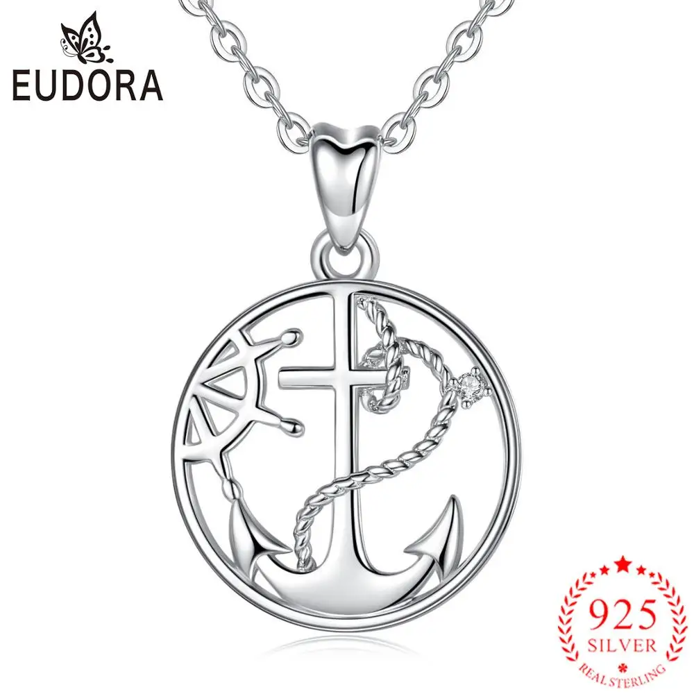 

Новое винтажное ожерелье из стерлингового серебра 925 пробы с подвеской в виде якоря пирата из Карибского моря для мужчин и женщин, ожерелье ...