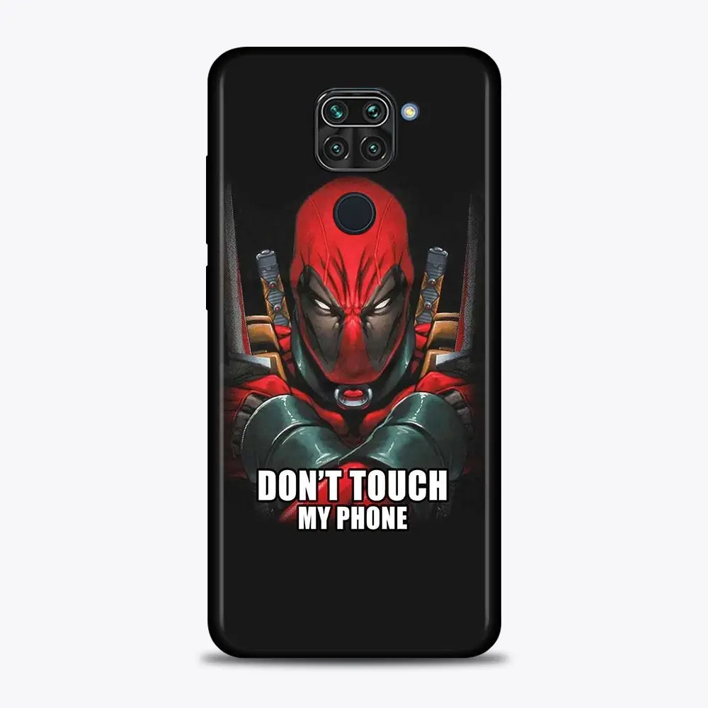Чехол для Xiaomi Redmi Note 10 9 8 Pro Max 9S 9T 8T 7 чехол телефона K40 Plus 9A 9C с героем Marvel Дэдпул |