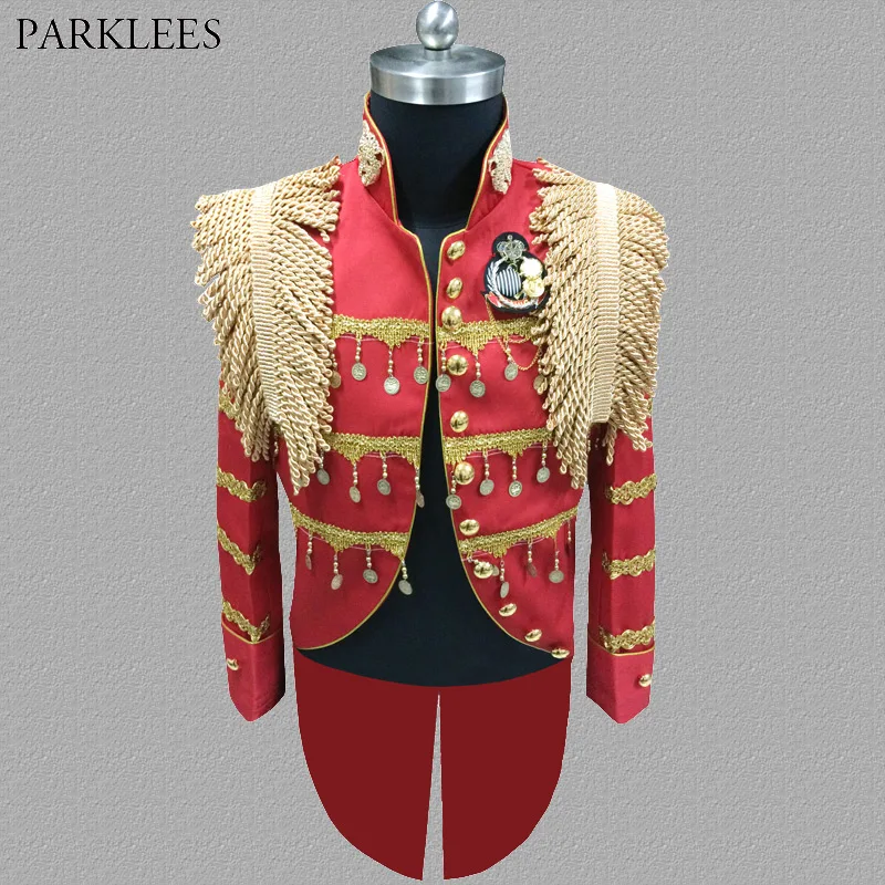 Мужской металлический пиджак винтажный средневековый костюм в стиле панк для