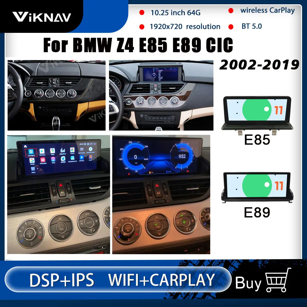 

Android 11 с экраном для BMW Z4 E85 E89 CIC 2002-2019, мультимедийный плеер с радио, GPS-навигацией, автомобильный DVD-плеер с IPS экраном
