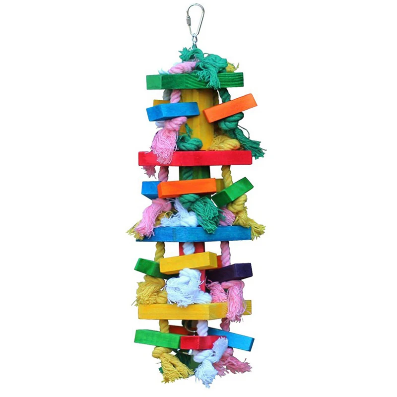 

Promotion! Bird Chewing Toy Large Medium Parrot Cage Bite Toys African Grey Macaws Cockatoos