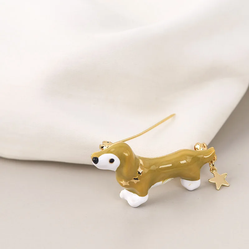 Новинка 2019 модная Милая стереоскопическая булавка в виде собаки эмаль корги