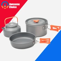 quality camping cookware outdoor cookware set camping tableware cooking set travel tableware cutlery utensils hiking picnic set