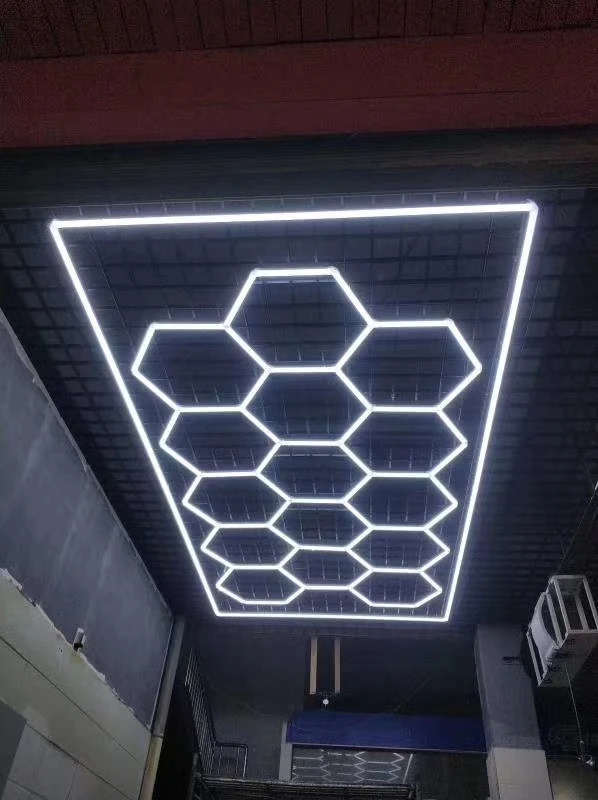 Случайных 6500K светодиодный шестиугольник светильник для автомобиля с подробным