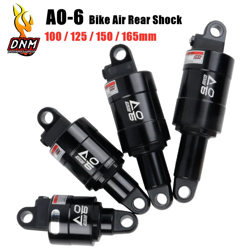 DNM AO-6 MTB Bicycle Air Rear Shock Absorbers 100mm 125mm 150mm 165mm Mountain Bike Folding Bike Rear Shock Absorber After Bile