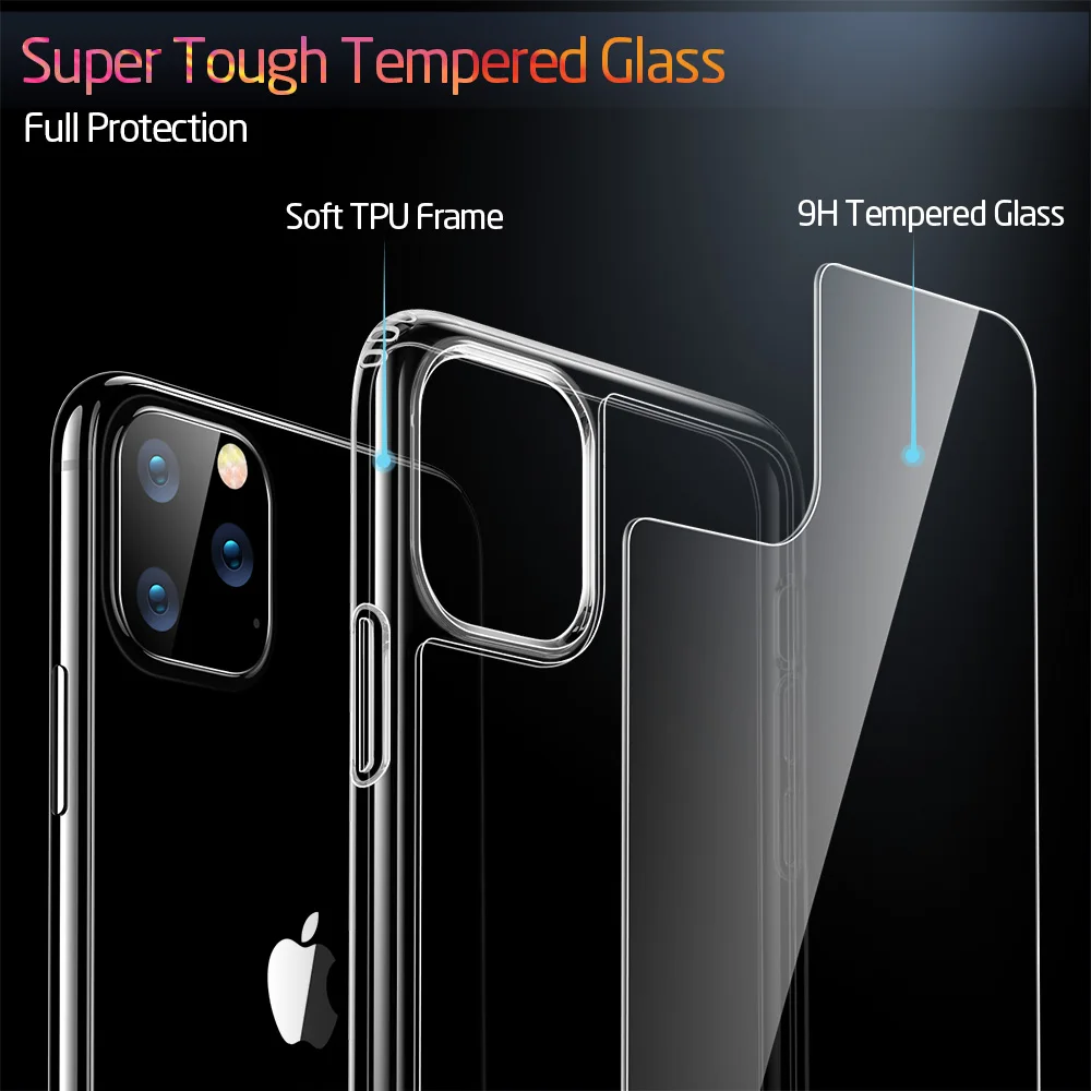ESR чехол из закаленного стекла для iPhone 11 Pro Max противоударный чехол-бампер для iPhone 11 роскошный зеркальный чехол для iPhone11 11Pro