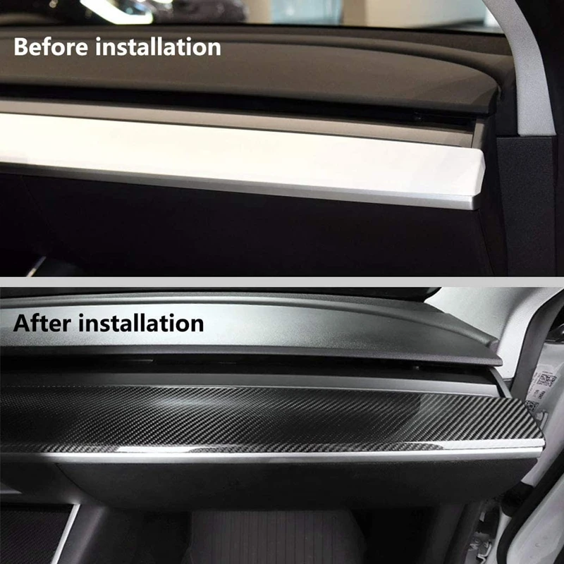 

for Tesla Model 3 Y Central Control Panel Trim Dashboard Panel Carbon Fiber Center Console Shell Sticker