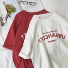 Новинка 2021, летние женские футболки с забавным принтом букв, свободная рубашка в стиле Харадзюку, в стиле хип-хоп, уличная одежда для девушек, повседневные женские топы, футболки