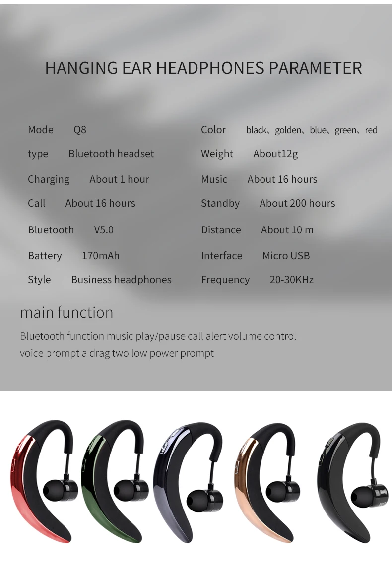 Новые наушники с громкой связью, бизнес Bluetooth, с микрофоном, голосовое управление, беспроводные наушники, Bluetooth гарнитура для вождения, шумоподавление