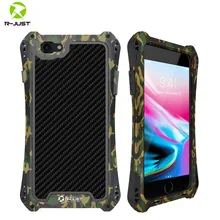 R-JUST Metal Case for iPhone 13 Pro XR XS MAX Cover Shockproof Hybrid Rugged Armor Case for iPhone 7 8 11 Pro Max Cover