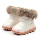 COZULMAдетские ботинки; Детские зимние ботинки; Зимние Утепленные плюшевые ботинки для мальчиков и девочек; Теплые Кожаные полуботинки для малышей; Обувь для младенцев