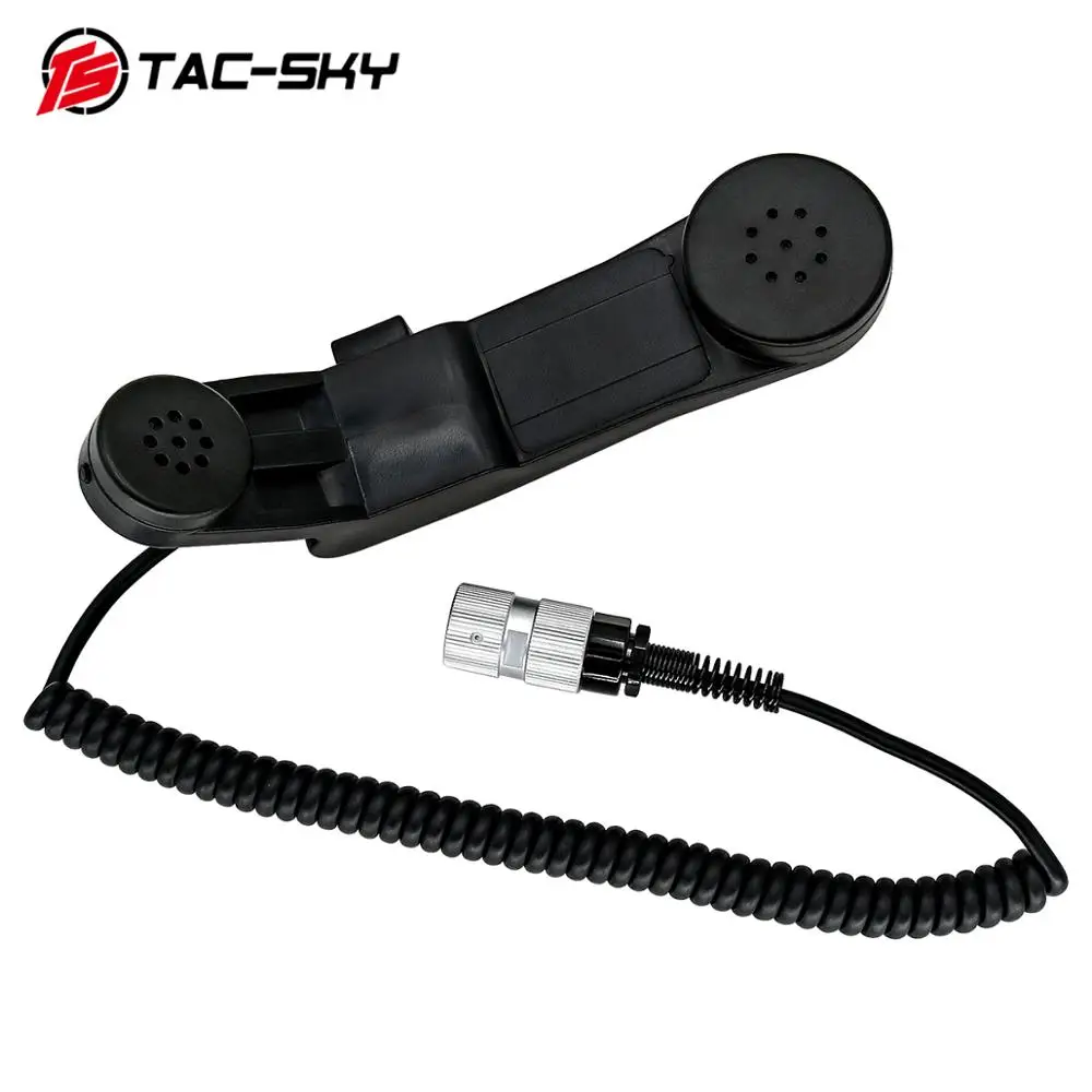 TAC SKY H 250 PTT Тактический Headsetinterphone место 6 Pin Ручной Динамик микрофон для AN/КНР 148152152A