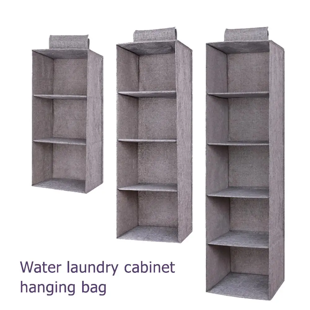 

Hanging Bag Linenette 3/4/5 Layers Hanging Wardrobe Storage Cabinets Folding Household Supplies Space Saver Clothing