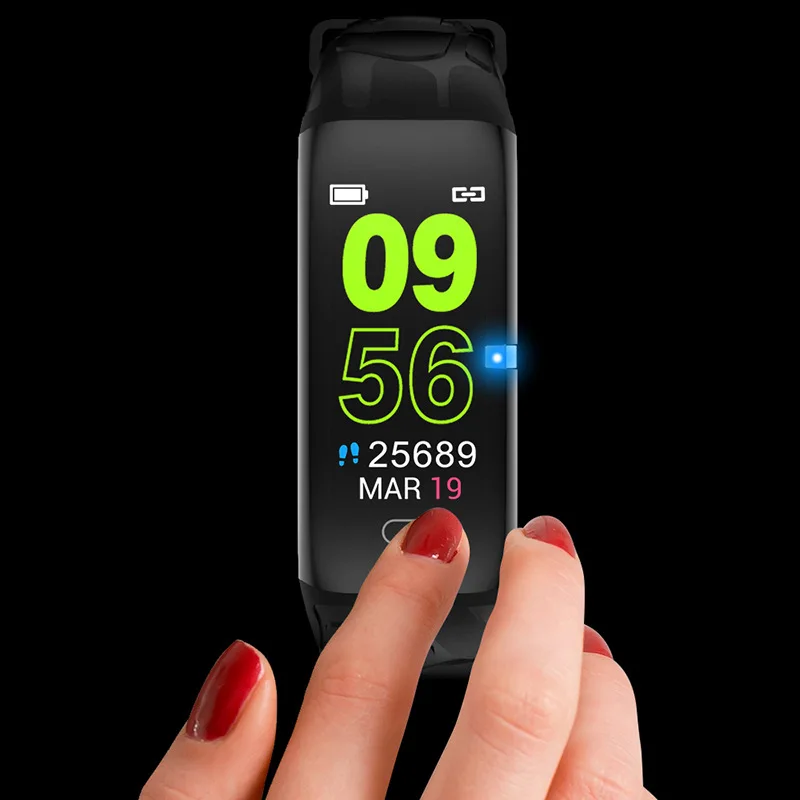 Новый умный Браслет пульсометр кровяное давление Обнаружение сна вспышка