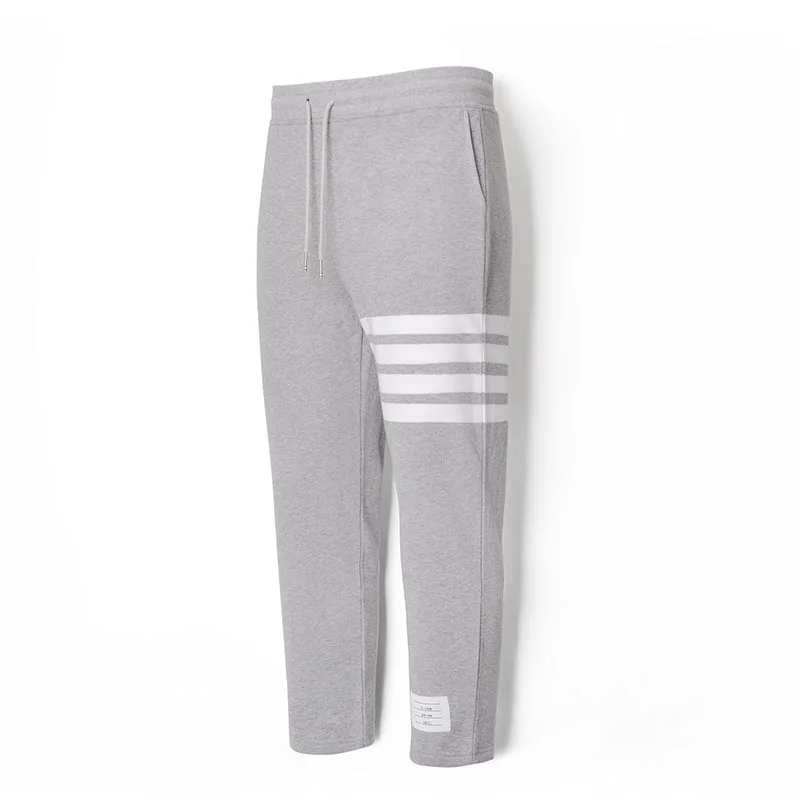

2021 new arrivals TB THOM men's dyed ankle-length fashion sweatpants cotton casual pants men gray black blue