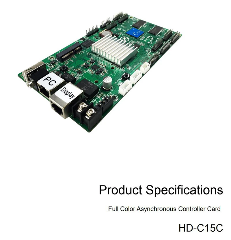 Светодиодный дисплей контрольная карта Huidu HD-C15C Asynch контрольная карта полноцветный светодиодный контролер