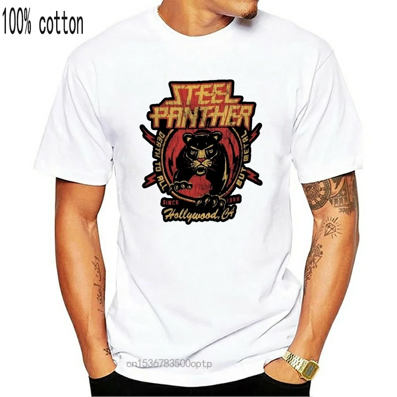 Аутентичные стали пантера смерть все но из металла футболка S 3XL Новый высокое