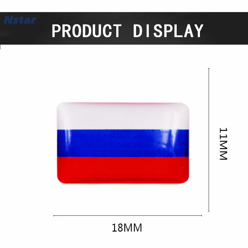 Наклейка Nstar 10 шт./лот 18 мм с российским государственным флагом автозапчасти