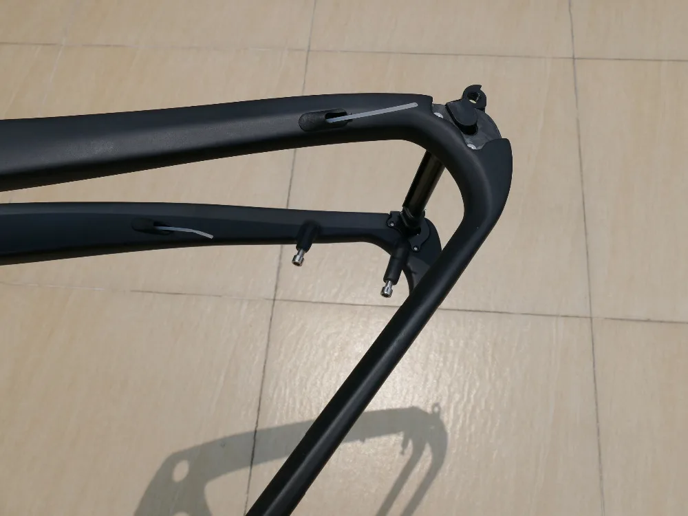 Абсолютно Полный глянцевый углепластиковый коврик 29ER горный велосипед MTB BSA/BB30 Рама 1"(L) QR 135*9 мм