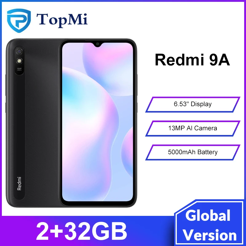 Глобальная версия Xiaomi Redmi 9A 9 в 2 Гб оперативной памяти 32 встроенной смартфон