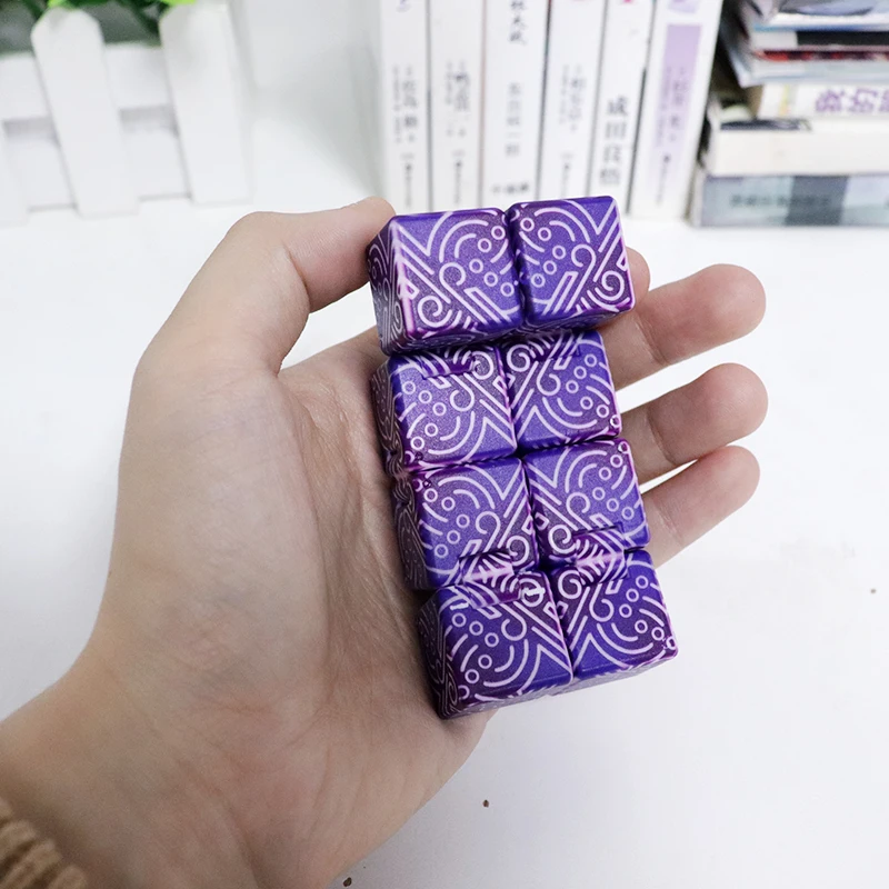 Genshin Impact Kids Stress Relief Cube Toys Boss Thunder Elemental Monster Project Cosplay Props Boy Girl Gift Unlimited Spin enlarge