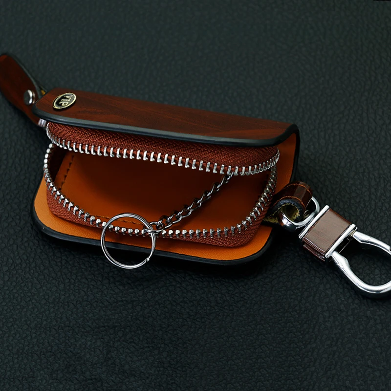 Кожаный чехол для автомобильных ключей SNCN кошелек сумка держатель Jaguar E Pace F I Type XE