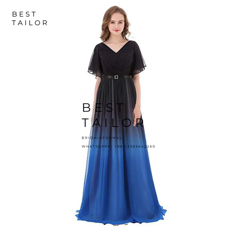 Градиентные яркие градиентные платья для подружки невесты официальные