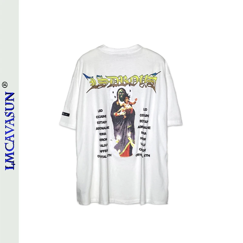 

LMCAVASUN 2021 Summer New Party Funny Graphic Rock T-shirt Goth Men's T Shirt Streetwear Fashion Hip Hop Printed Tops T-shirts