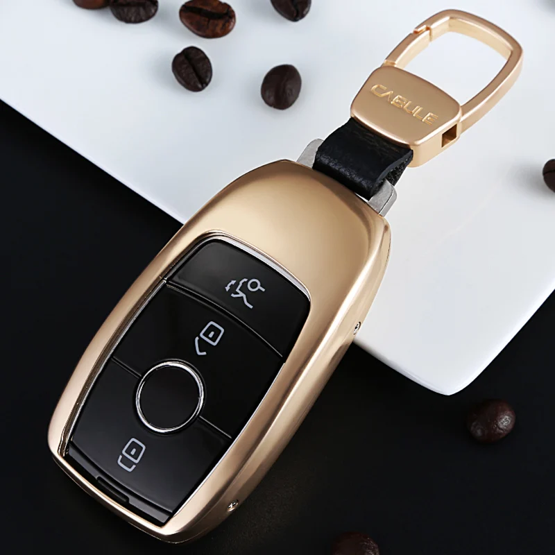 gold 1pcs Ключ чехол для Mercedes gle w167 gle Mercedes W213 G W463 Mercedes w177 w205 amg S W222 аксессуары - Название цвета: gold 1pcs